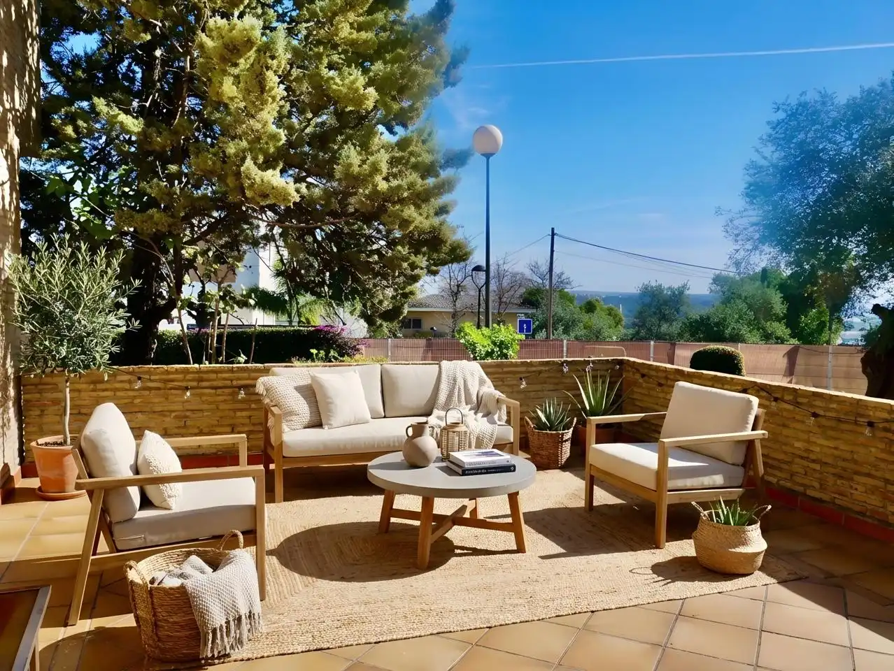 Terrassa de Casa o xalet en venda en Tomares amb Aire condicionat, Jardí privat i Parquet