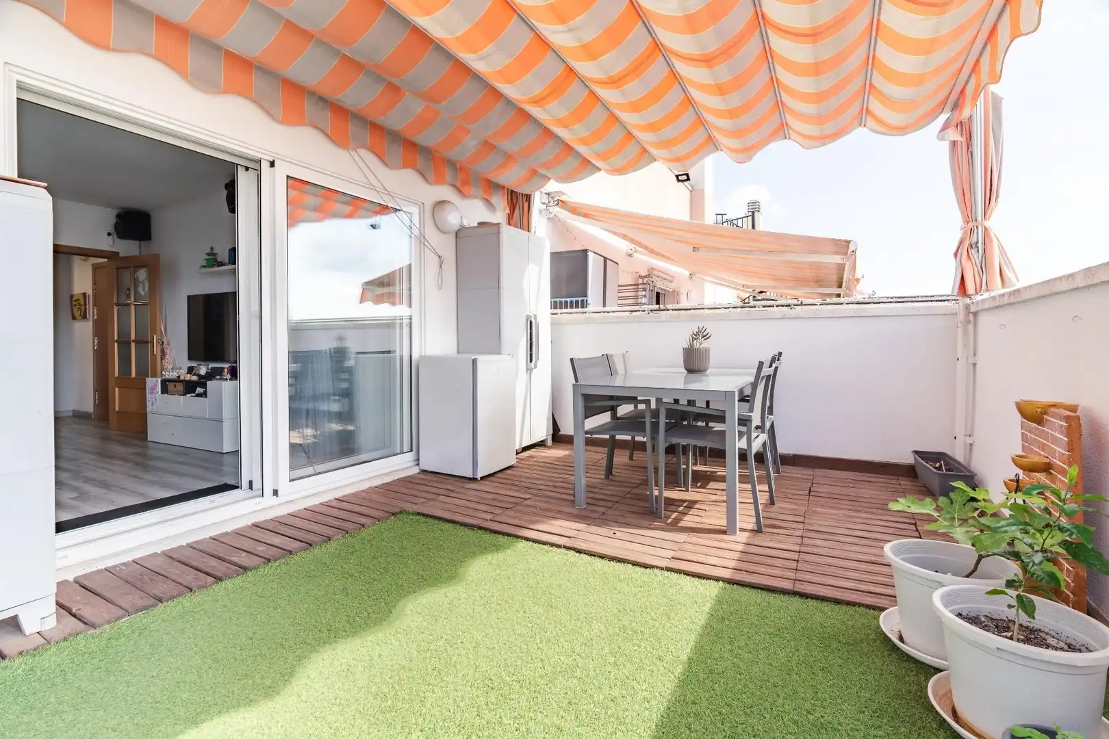 Terrasse von Dachboden zum Verkauf in El Vendrell mit Heizung, Parkett und Terrasse