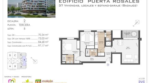 Foto 2 de Apartament en venda a Valdepasillas - La Paz - Huerta Rosales, Badajoz