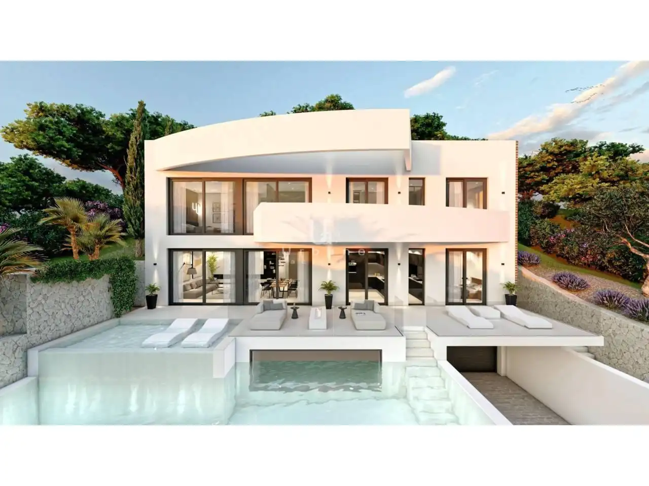Vista exterior de Casa o chalet en venta en Altea con Aire acondicionado, Jardín privado y Terraza
