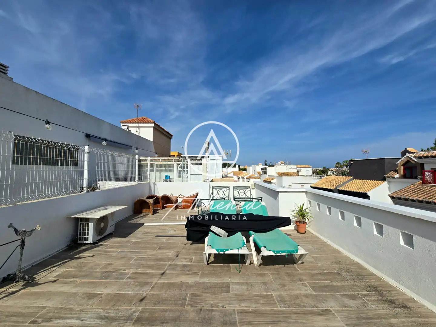 Terrace of Detached homes for sale in Roquetas de Mar  with Air Conditioner, Heating and Terrace
