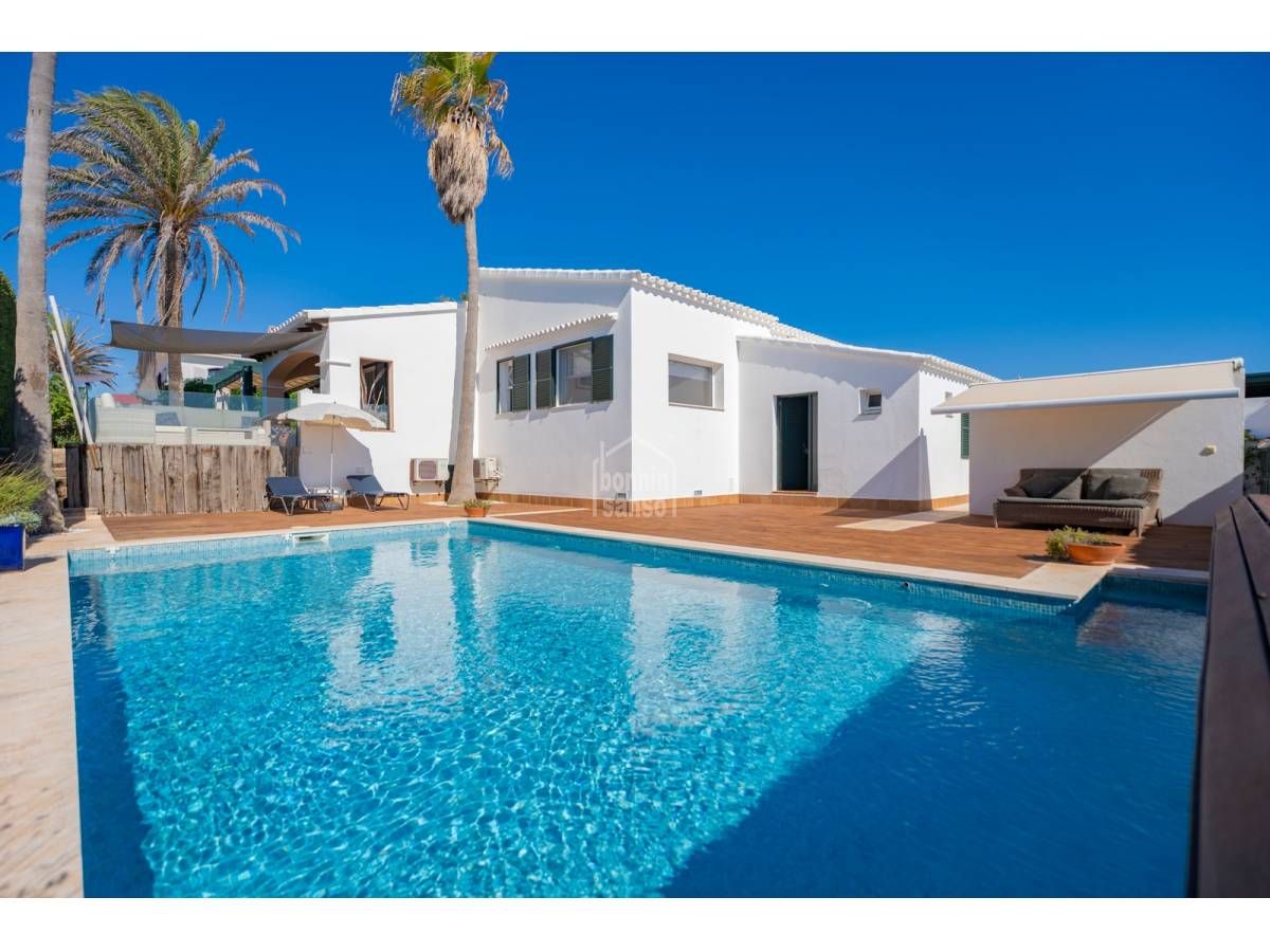 Exterior view of House or chalet for sale in Sant Lluís  with Heating, Private garden and Terrace