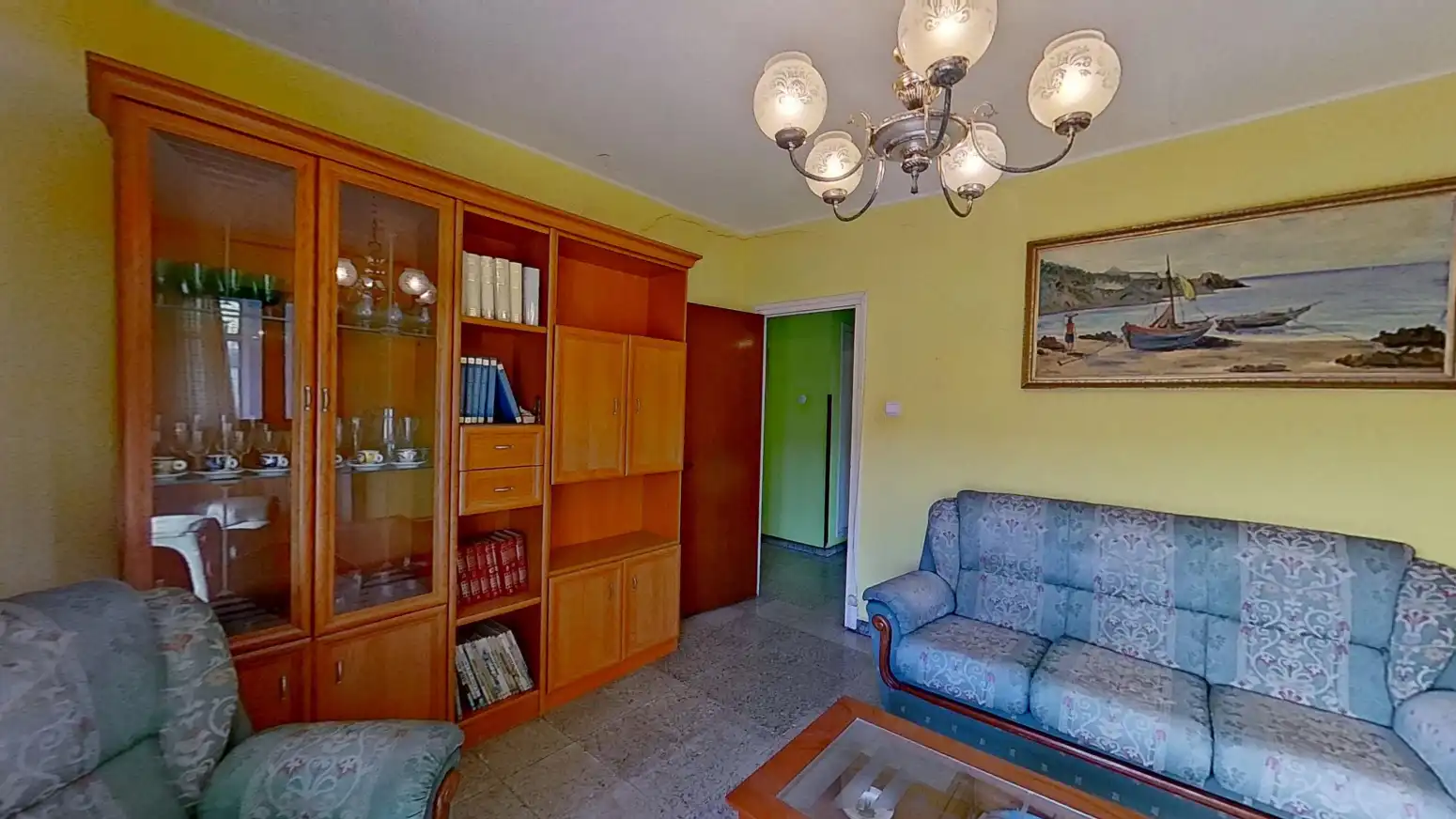 Wohnzimmer von Haus oder Chalet zum Verkauf in Polanco mit Heizung, Privatgarten und Terrasse
