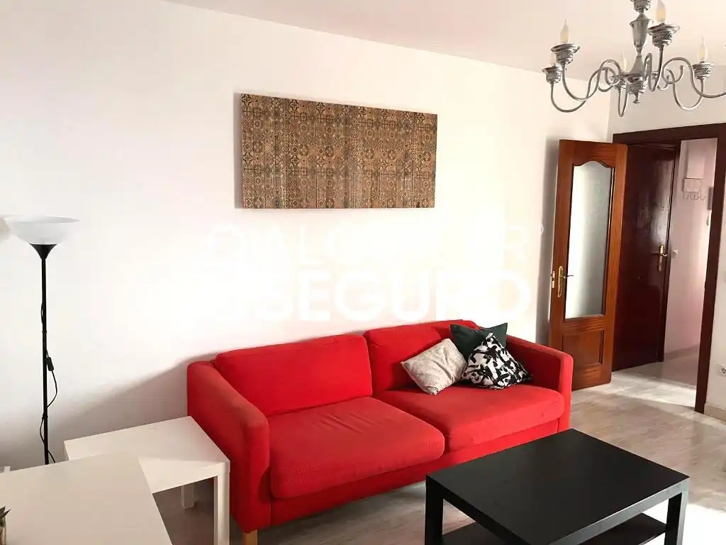Wohnzimmer von Wohnung zur Miete in Madrid mit Klimaanlage, Heizung und Terrasse