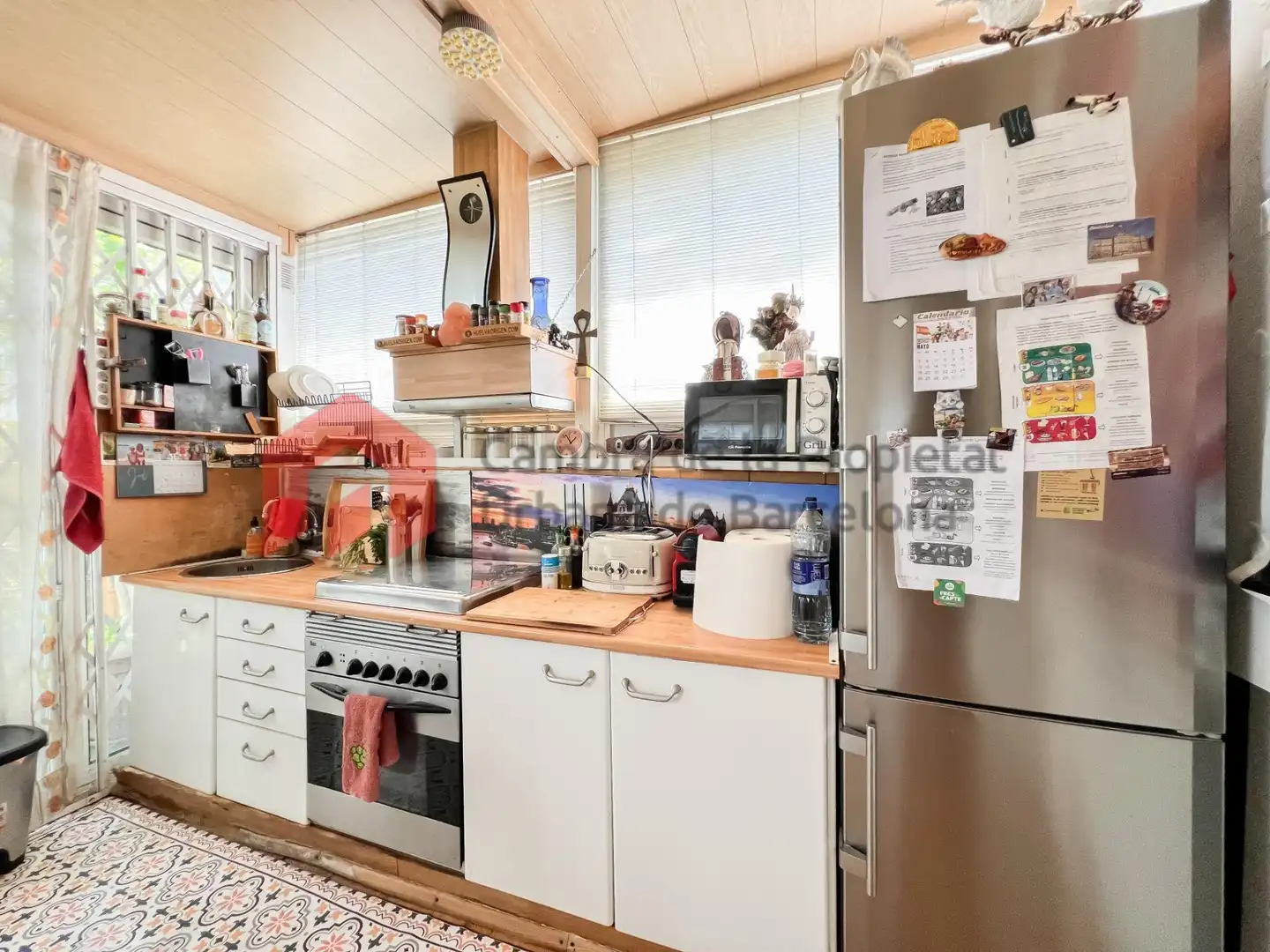 Cocina de Ático en venta en Barcelona con Parquet, Terraza y Balcón