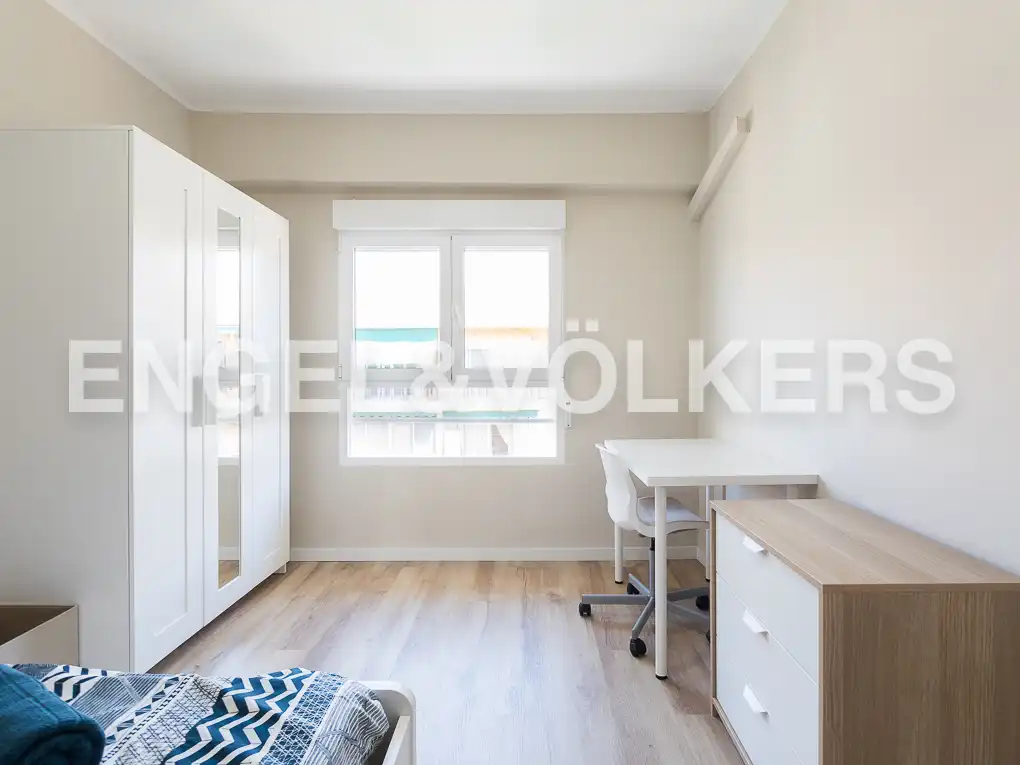 Bedroom of Flat for rent in Valencia  with Air Conditioner, Heating and Parquet flooring