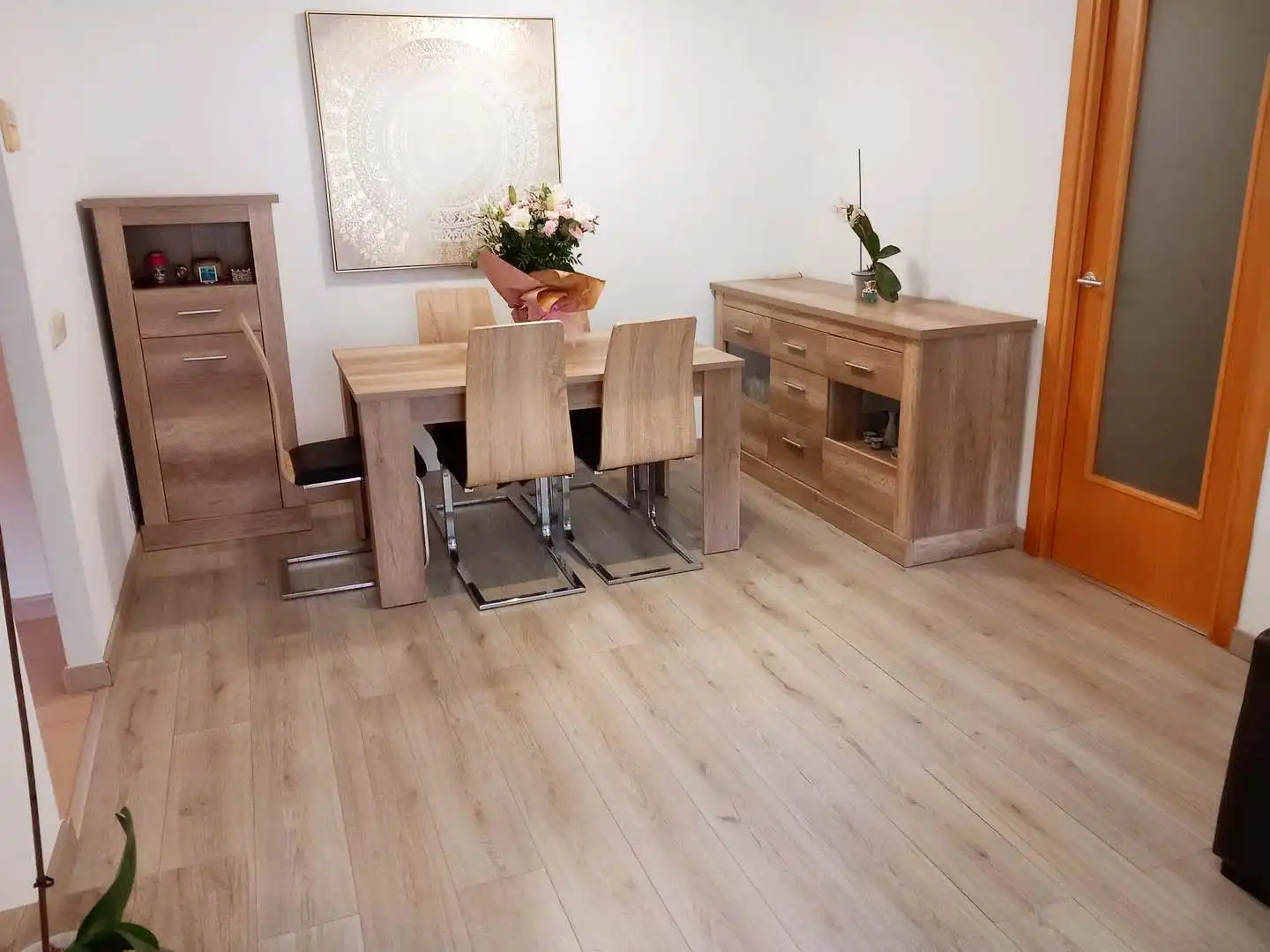 Dining room of Flat for sale in Lloret de Mar  with Air Conditioner, Terrace and Furnished