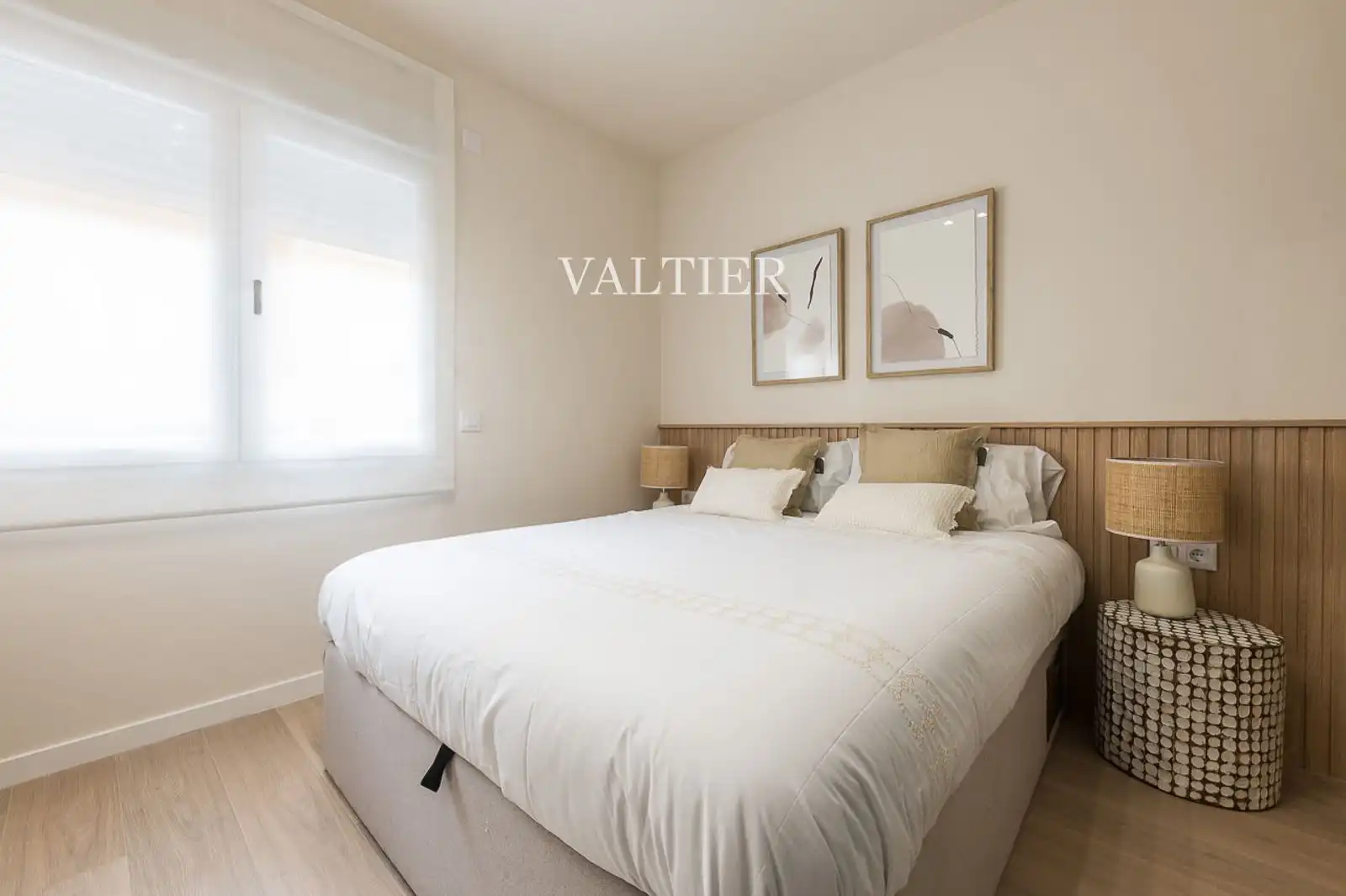 Schlafzimmer von Wohnung zur Miete in Madrid mit Klimaanlage, Terrasse und Möbliert