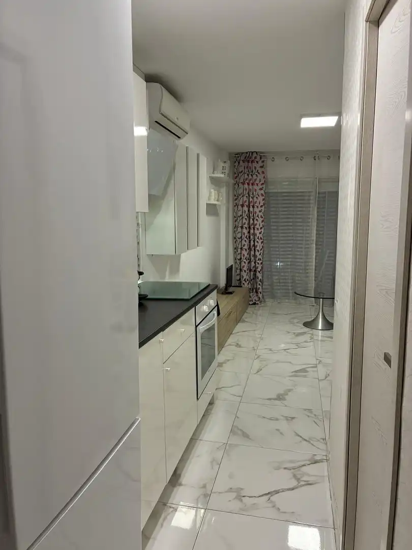 Cocina de Apartamento de alquiler en Finestrat con Aire acondicionado, Jardín privado y Terraza