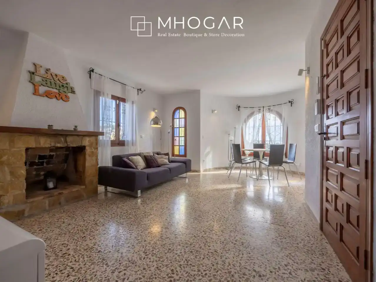 Sala de estar de Casa o chalet en venta en Benissa con Aire acondicionado, Piscina y Balcón