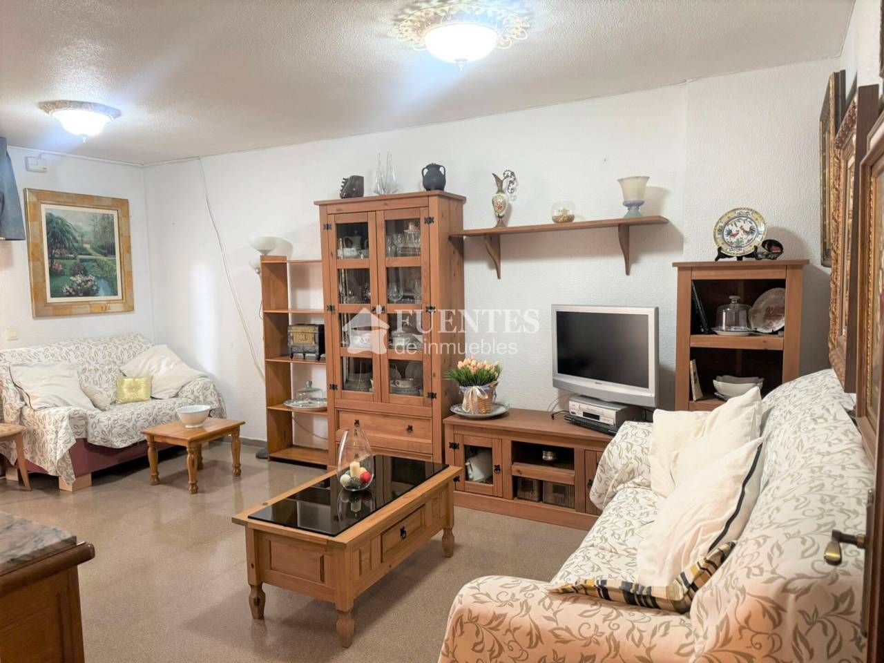 Sala d'estar de Pis en venda en Alicante / Alacant amb Aire condicionat, Terrassa i Moblat