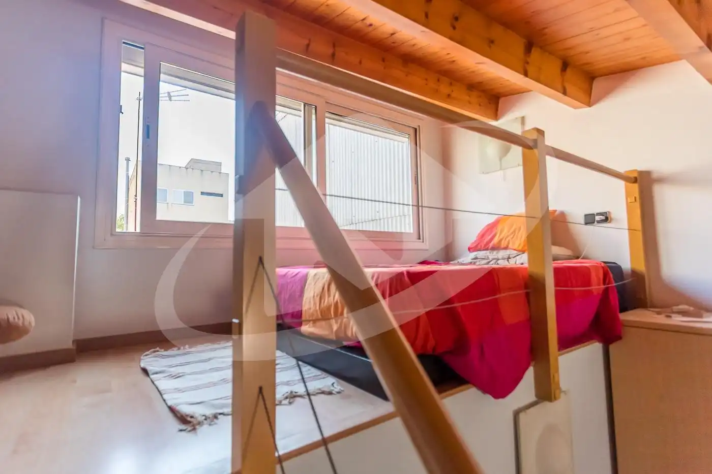 Schlafzimmer von Haus oder Chalet zum Verkauf in Sabadell mit Klimaanlage, Privatgarten und Terrasse