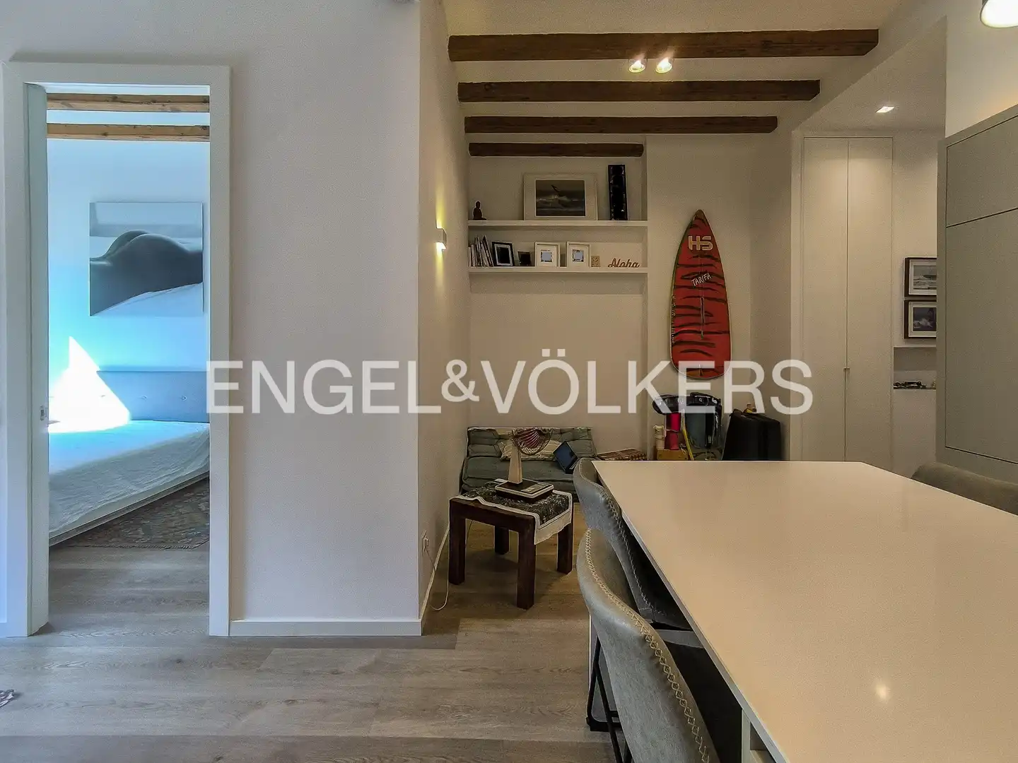 Comedor de Piso de alquiler en Barcelona con Aire acondicionado, Calefacción y Parquet