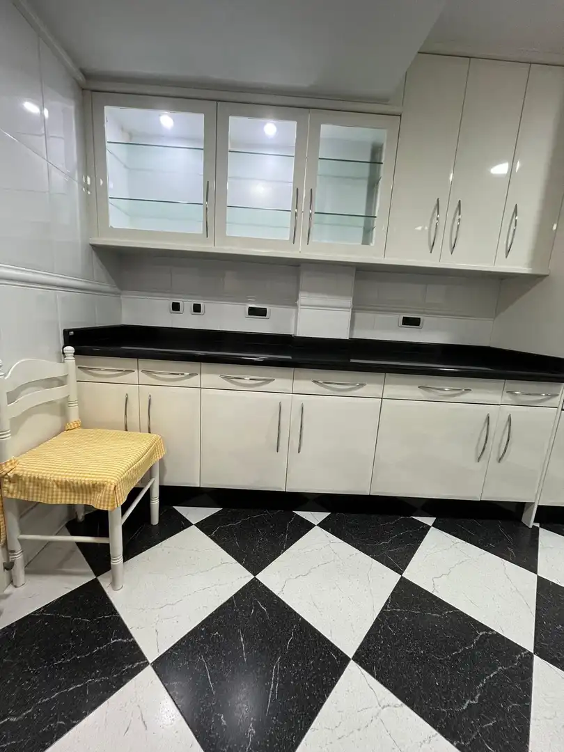 Küche von Wohnung zur Miete in Castellón de la Plana / Castelló de la Plana mit Klimaanlage, Parkett und Möbliert