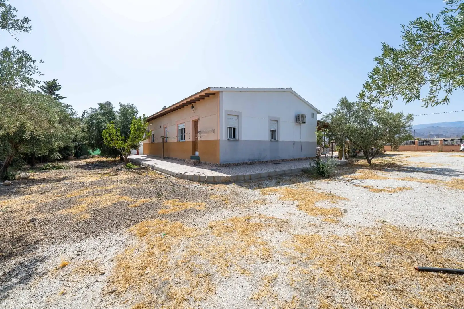 Vista exterior de Finca rústica en venta en Tabernas con Aire acondicionado, Jardín privado y Piscina