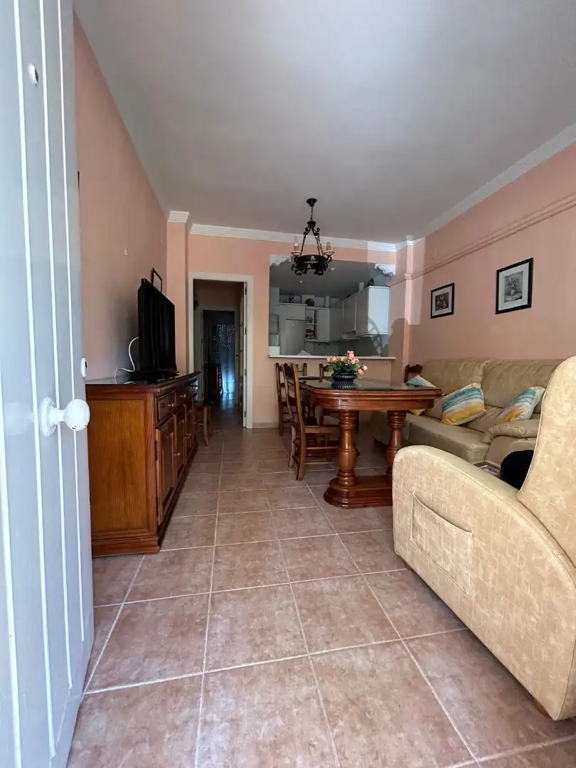 Sala de estar de Apartamento de alquiler en Islantilla con Terraza, Amueblado y Lavadora