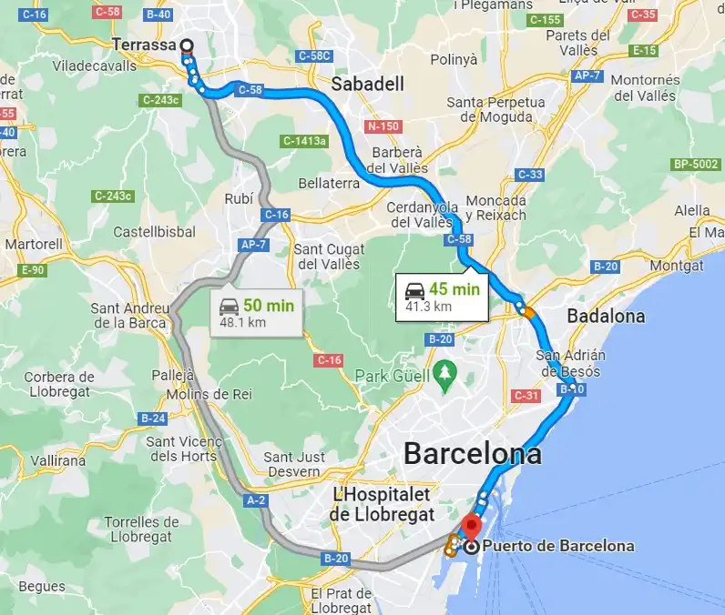 Exterior view of Industrial land for sale in Terrassa