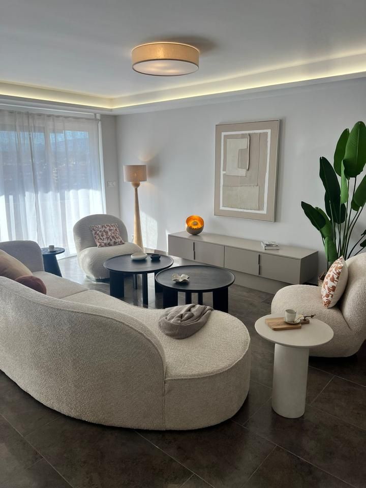 Sala de estar de Piso en venta en Fuengirola con Aire acondicionado, Terraza y Amueblado