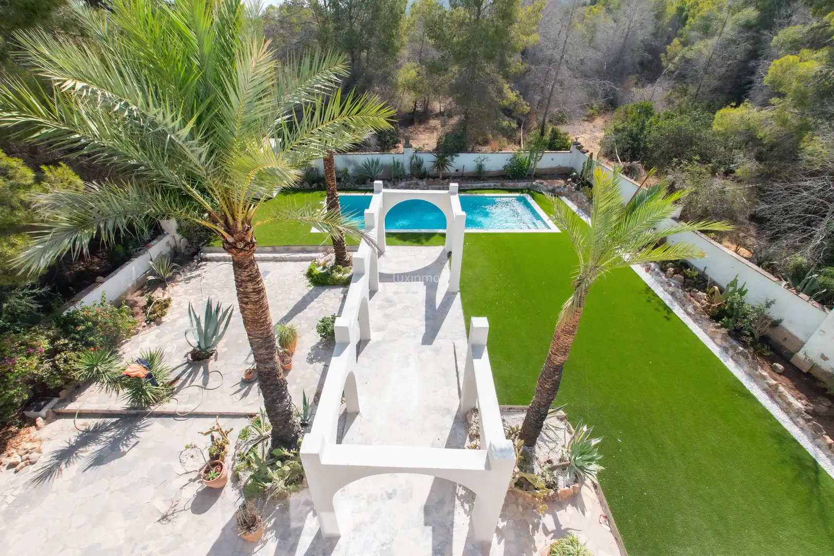 Garden of Houses for sale in L'Alfàs del Pi  with Air Conditioner, Terrace and Storage room