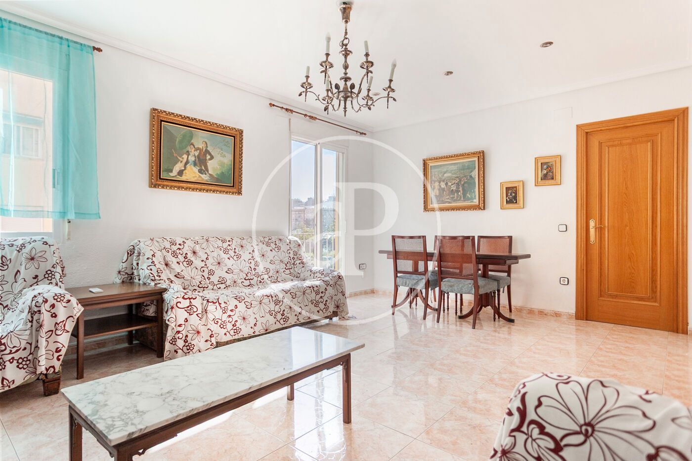 Living room of Flat to rent in  Valencia Capital  with Air Conditioner, Heating and Furnished