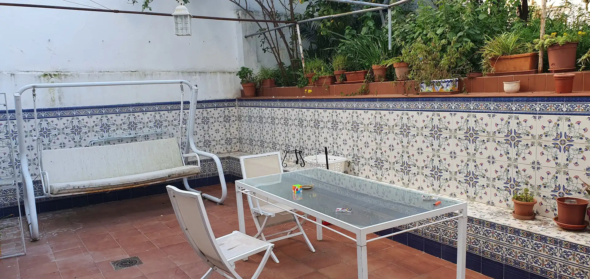 Terrasse von Wohnung zum Verkauf in Cáceres mit Heizung, Privatgarten und Schwimmbad