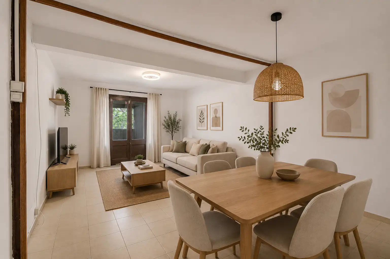 Living room of Flat for sale in Barcelona  with Balcony