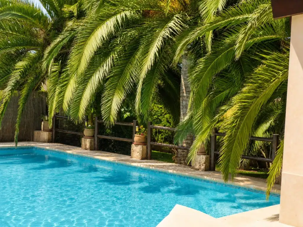 Schwimmbecken von Country house zum Verkauf in  Palma de Mallorca mit Klimaanlage
