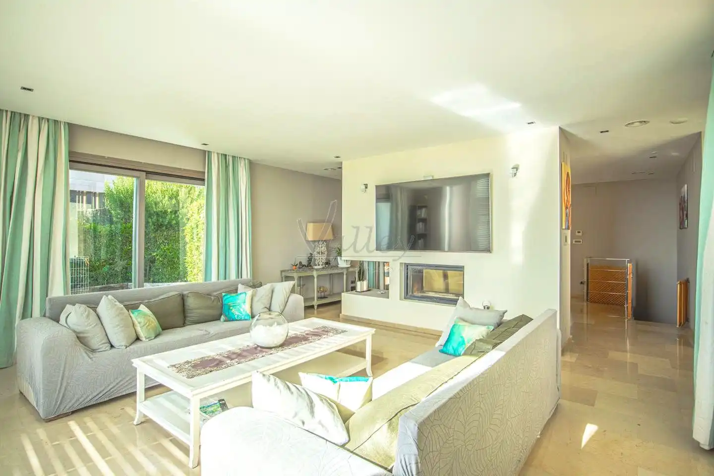 Sala de estar de Casa o chalet de alquiler en Sotogrande con Aire acondicionado, Jardín privado y Terraza