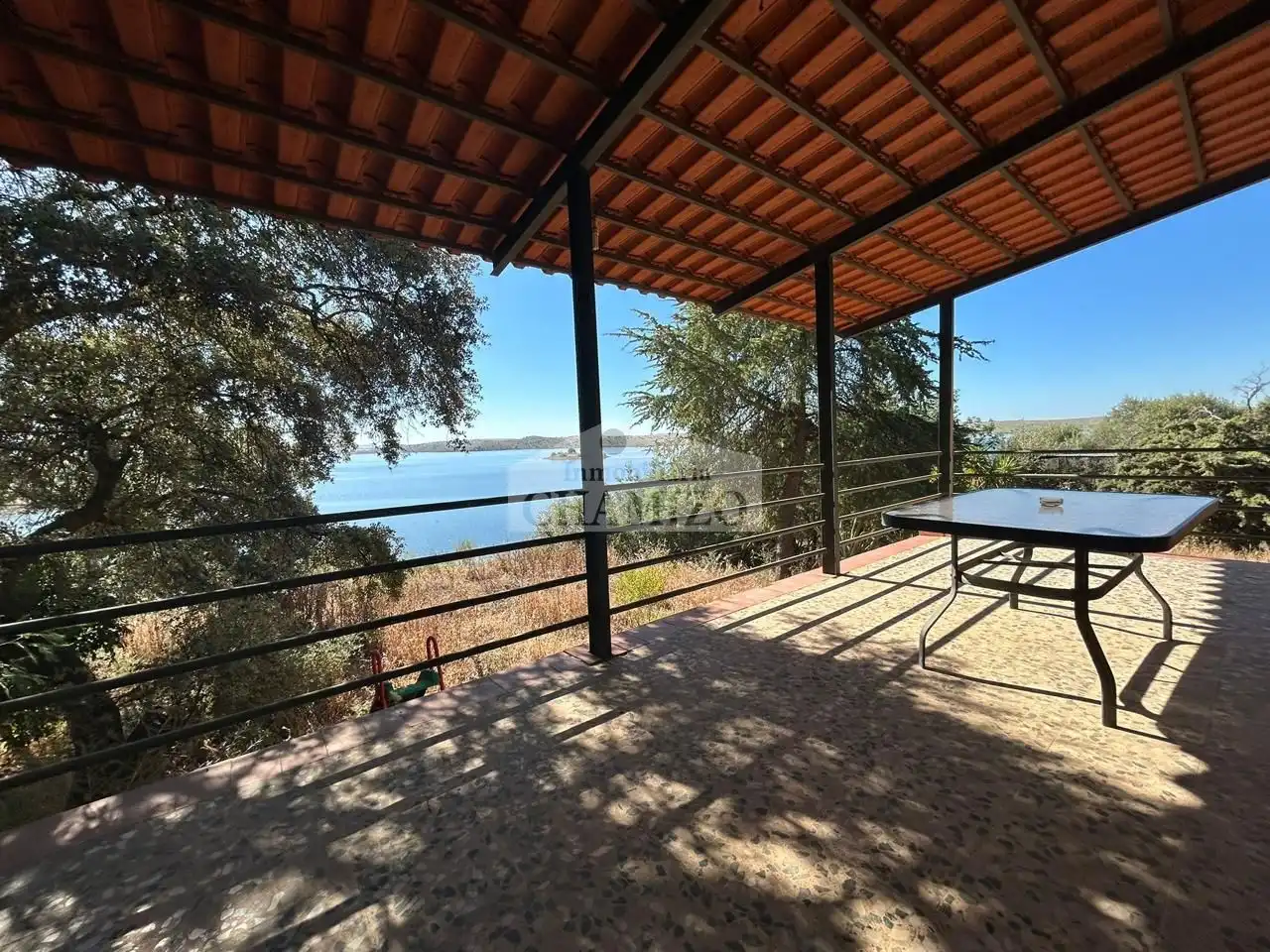 Terraza de Casa o chalet en venta en Orellana de la Sierra con Aire acondicionado, Jardín privado y Terraza