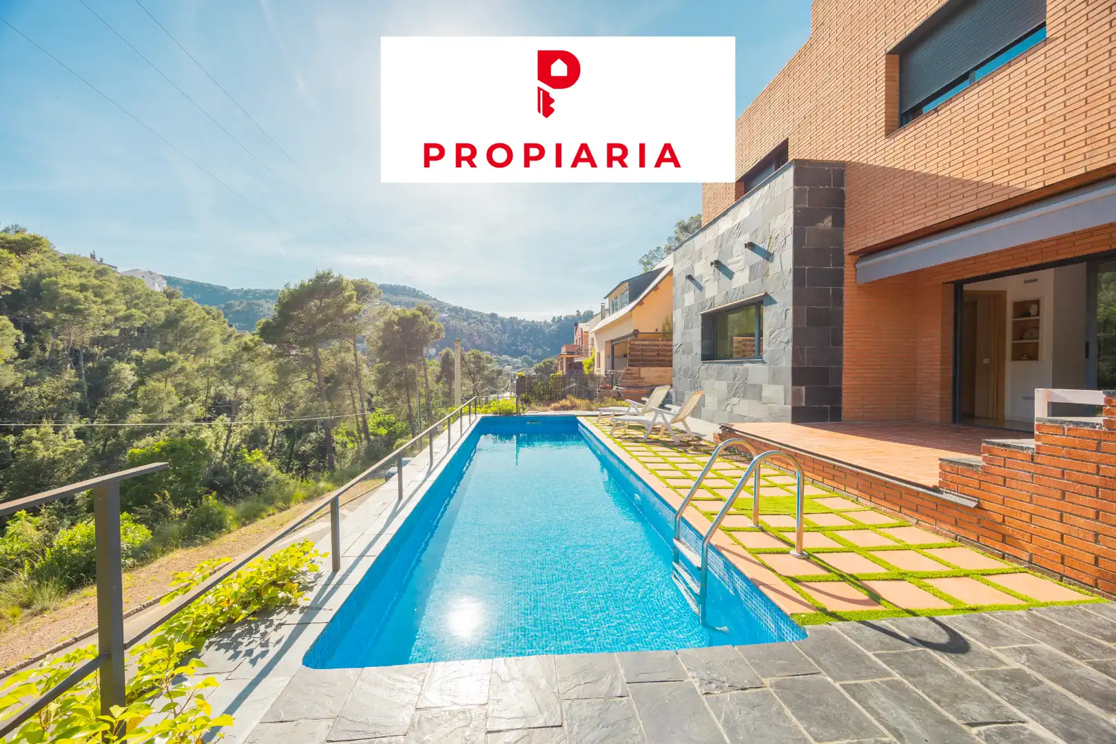 Piscina de Casa o chalet en venta en Vallirana con Aire acondicionado, Calefacción y Jardín privado