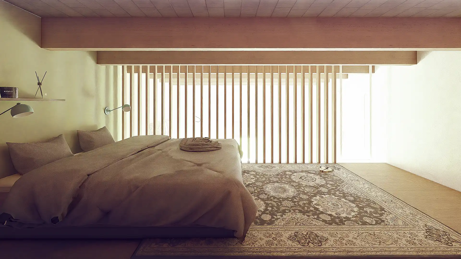 Schlafzimmer von Erdgeschoss zum Verkauf in Barcelona mit Klimaanlage, Heizung und Ofen