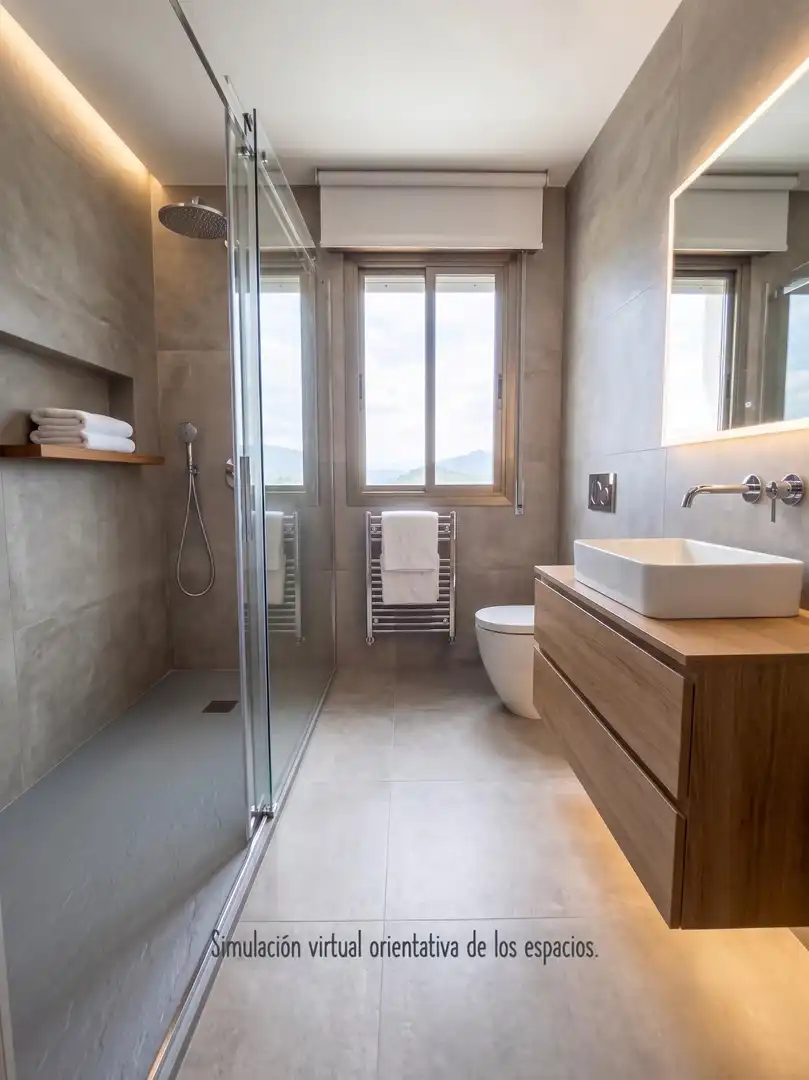 Baño de Casa o chalet en venta en Ourense Capital  con Calefacción, Jardín privado y Terraza