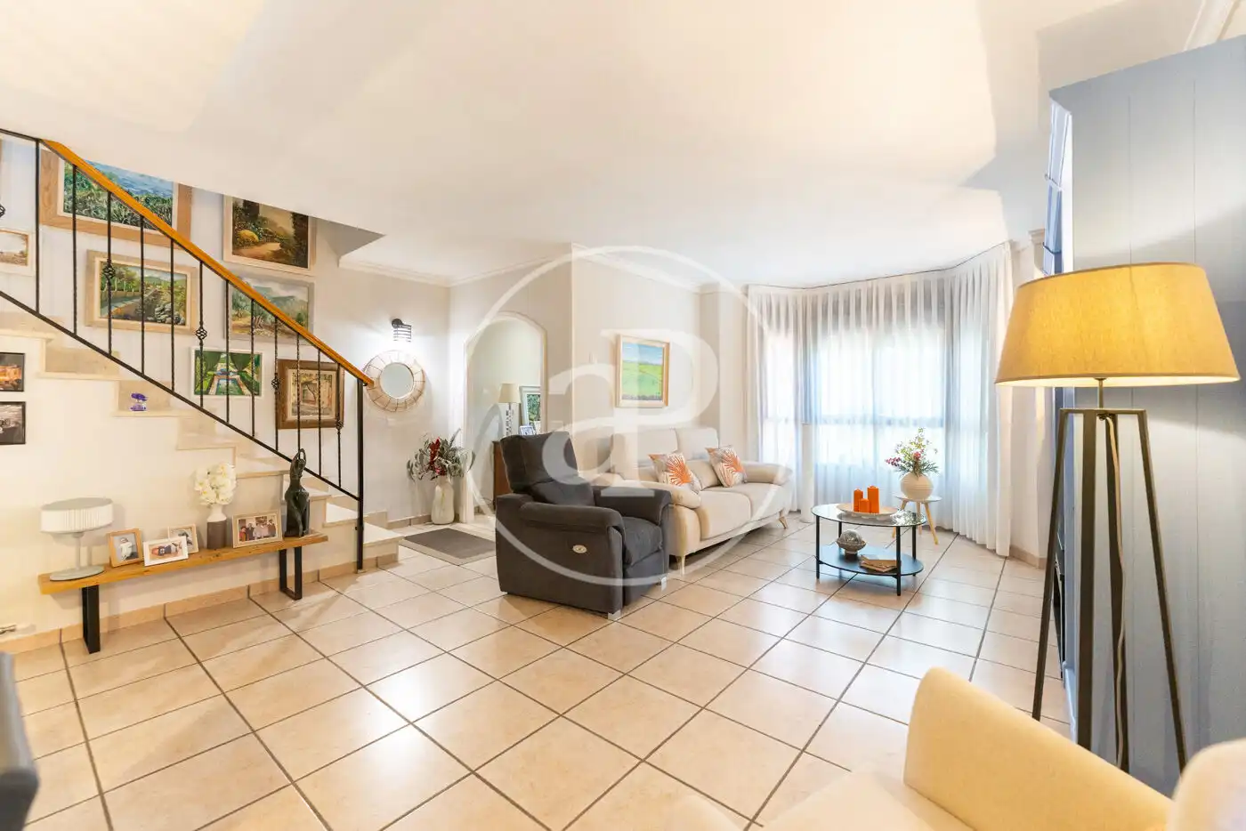 Sala de estar de Casa adosada en venta en  Palma de Mallorca con Aire acondicionado, Calefacción y Jardín privado