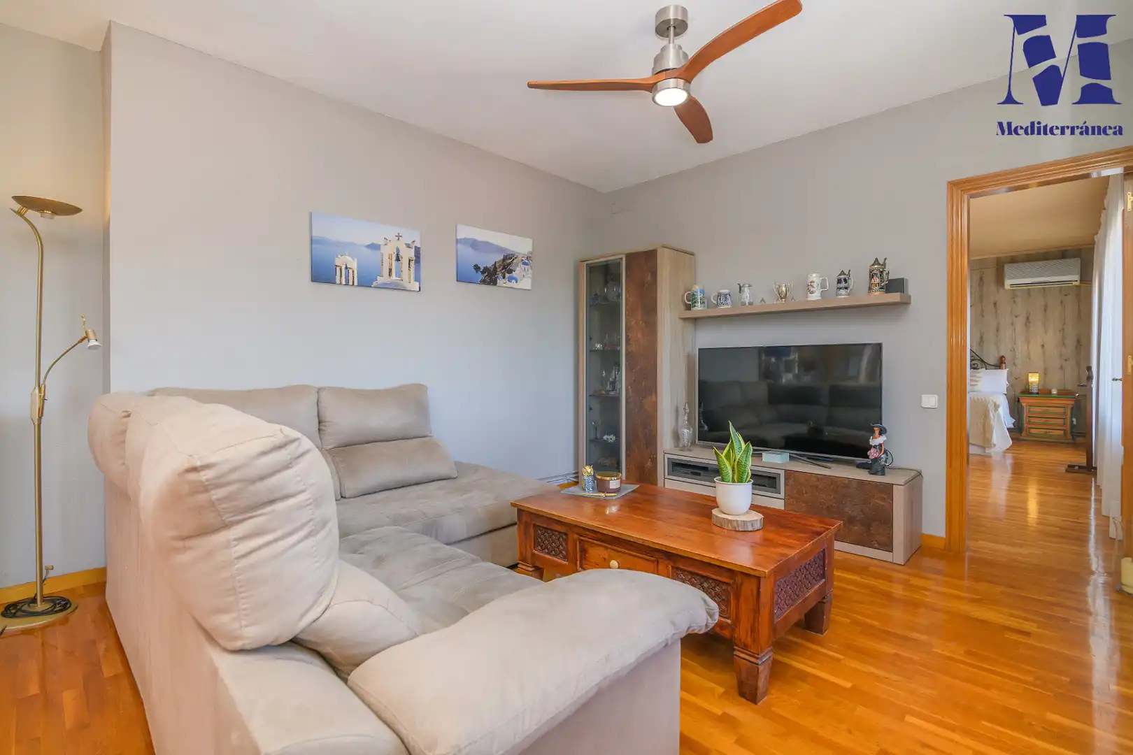 Sala d'estar de Àtic en venda en Castelldefels amb Aire condicionat, Calefacció i Parquet