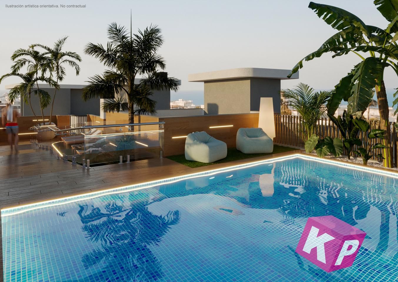 Swimming pool of Attic for sale in Santa Pola  with Air Conditioner, Terrace and Storage room
