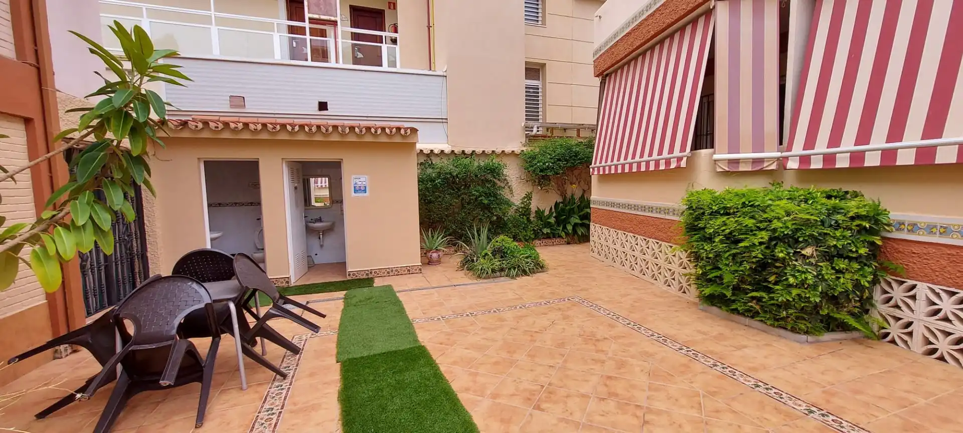 Terraza de Estudio de alquiler en Torremolinos con Aire acondicionado, Calefacción y Terraza