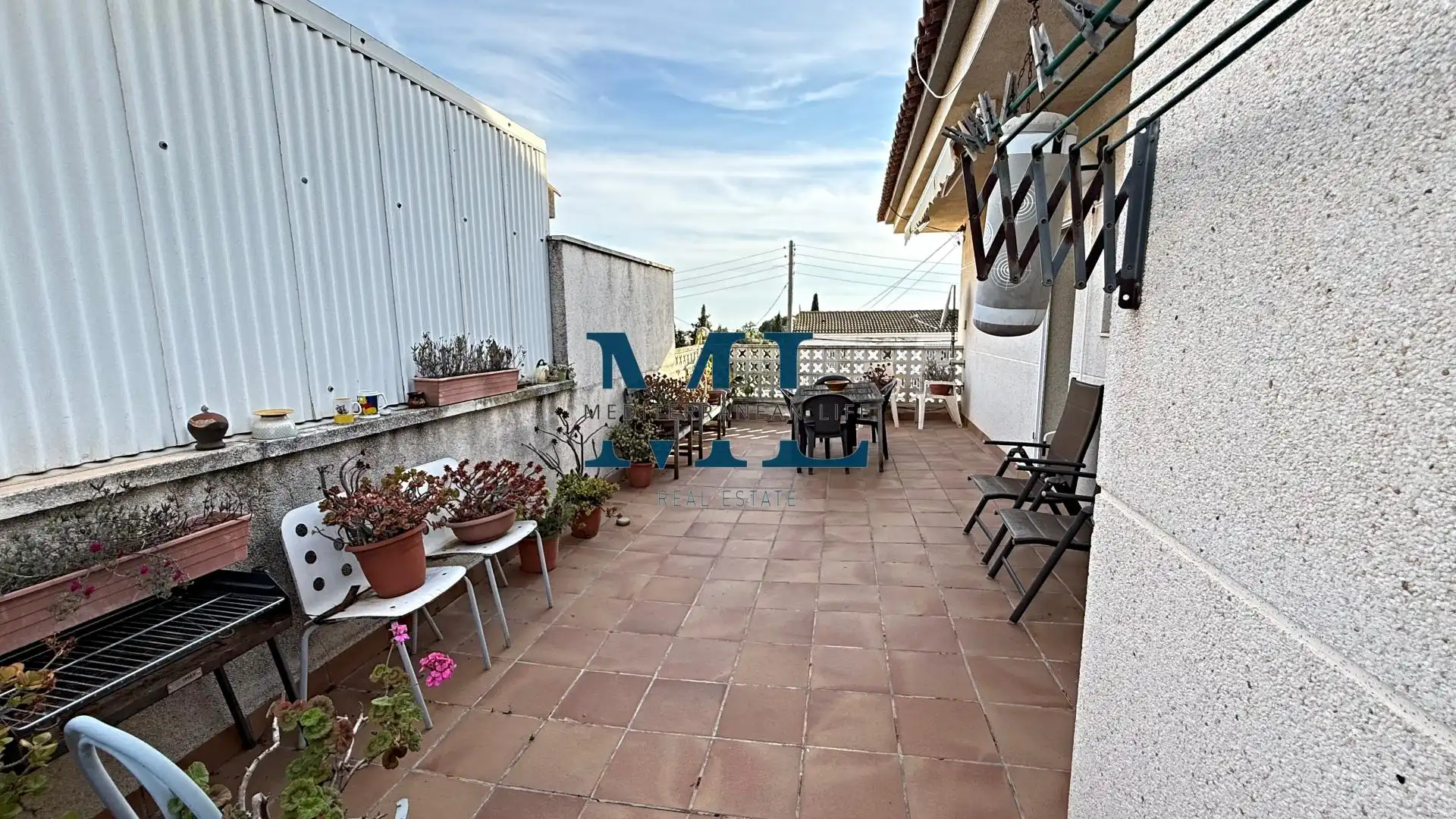Terrassa de Casa o xalet en venda en Vilanova i la Geltrú amb Calefacció, Jardí privat i Piscina
