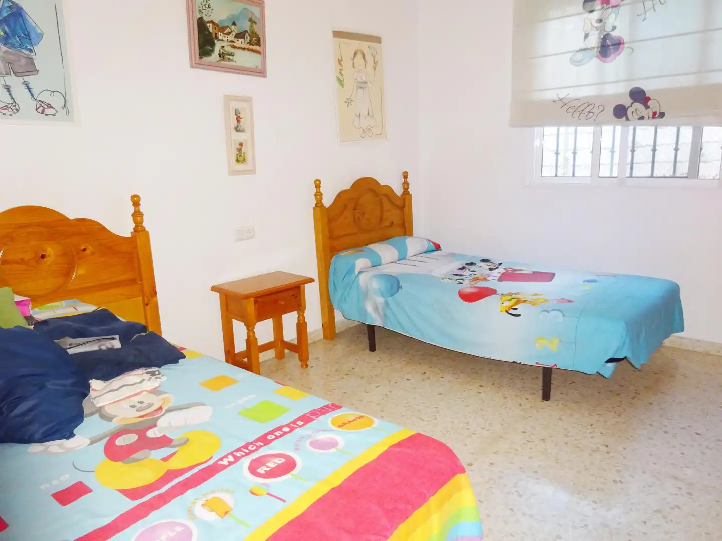 Bedroom of Houses for sale in Sanlúcar la Mayor  with Air Conditioner, Private garden and Storage room