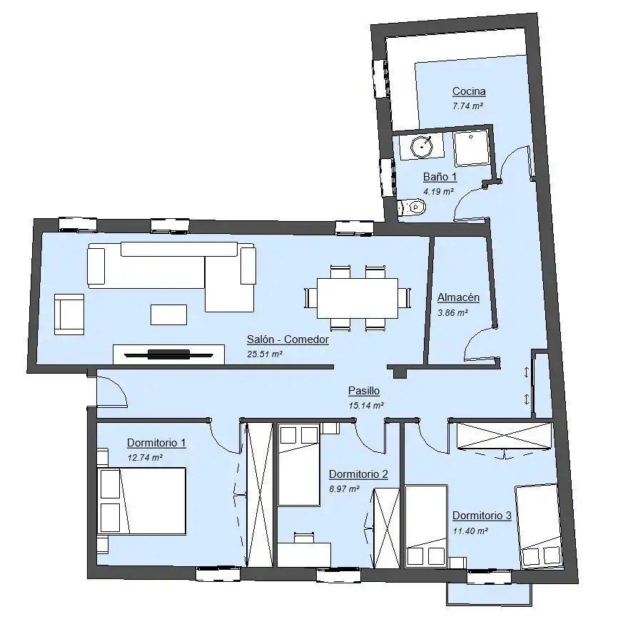 Piso en venta en Cádiz con Trastero y Balcón