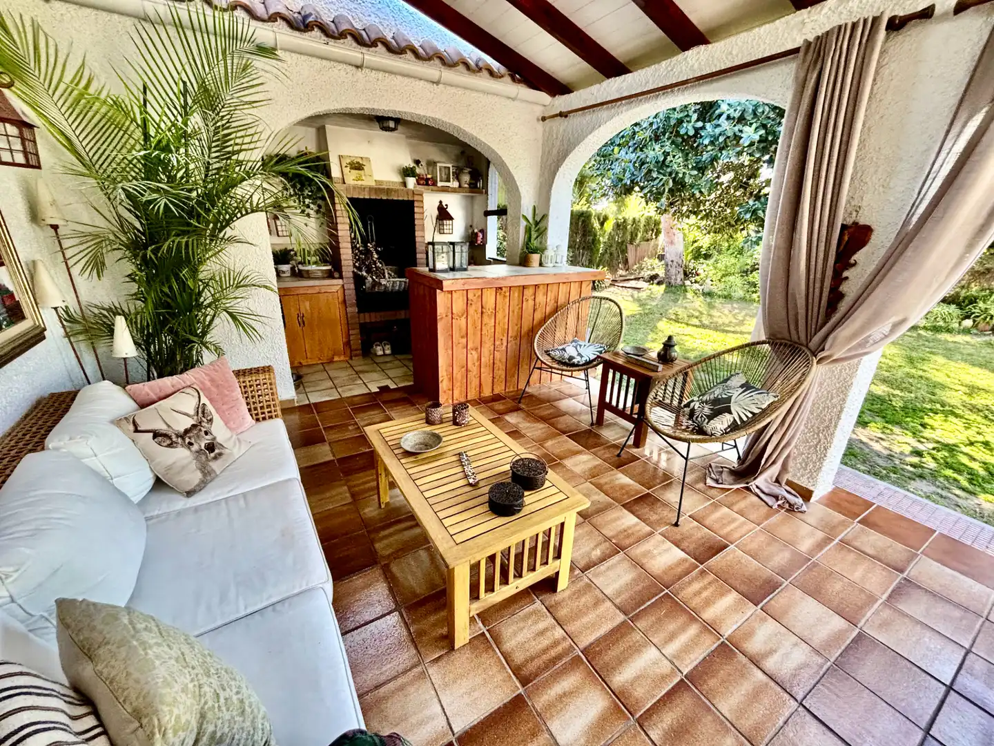 Terrassa de Casa o xalet en venda en Mutxamel amb Aire condicionat, Jardí privat i Terrassa