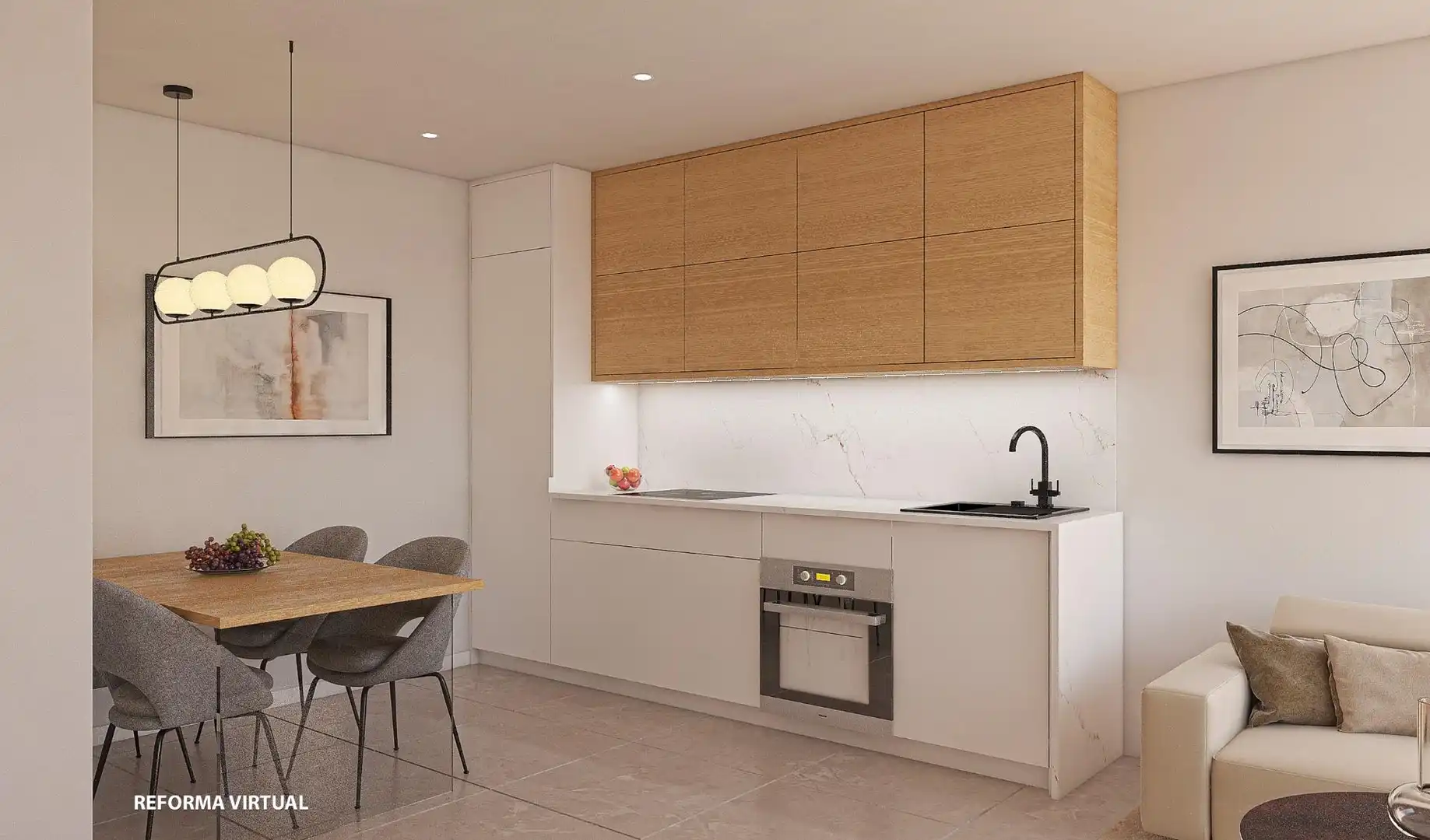 Cocina de Apartamento en venta en San Pedro del Pinatar con Piscina comunitaria