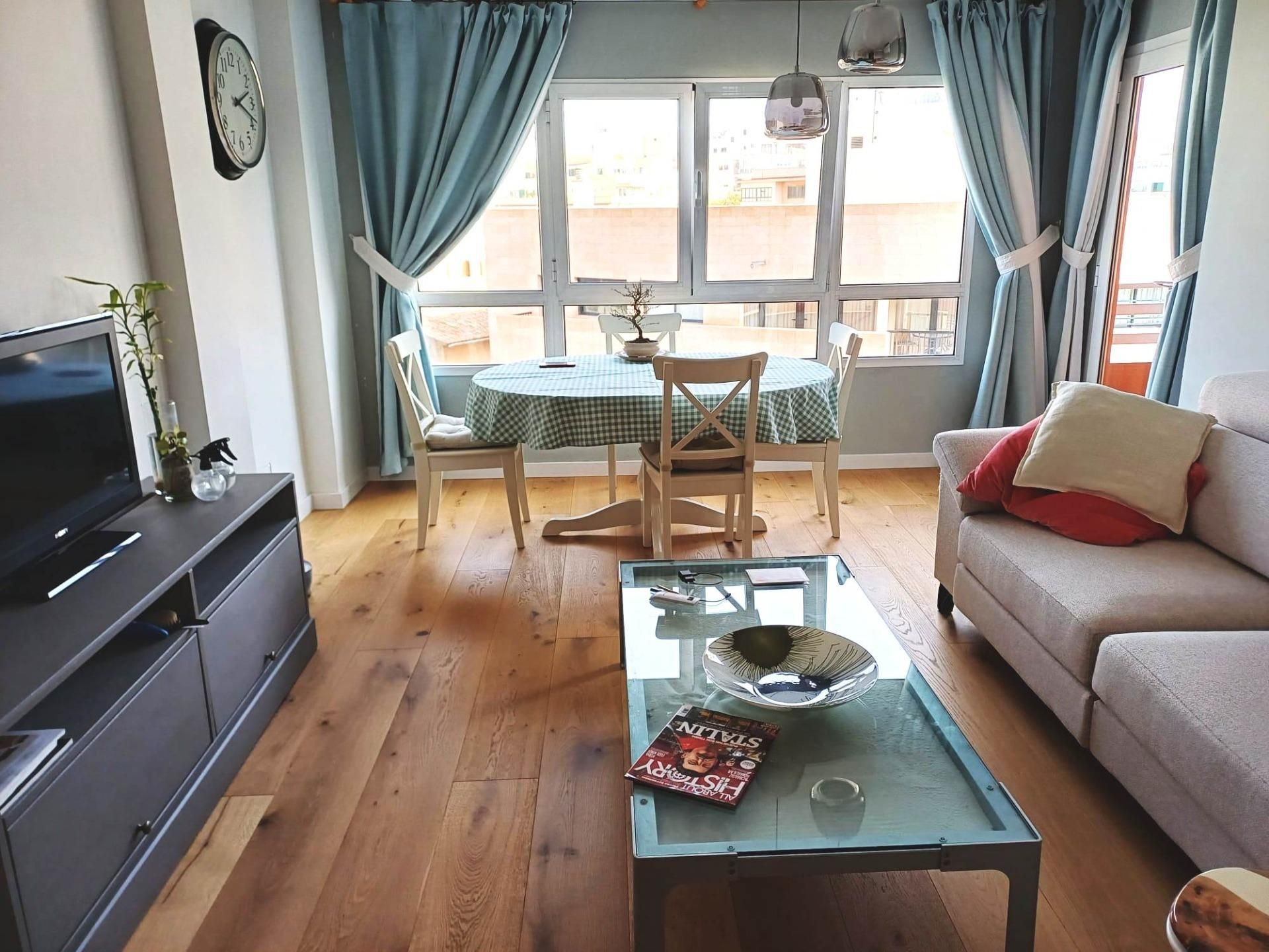 Sala d'estar de Pis en venda en  Palma de Mallorca amb Aire condicionat, Calefacció i Terrassa