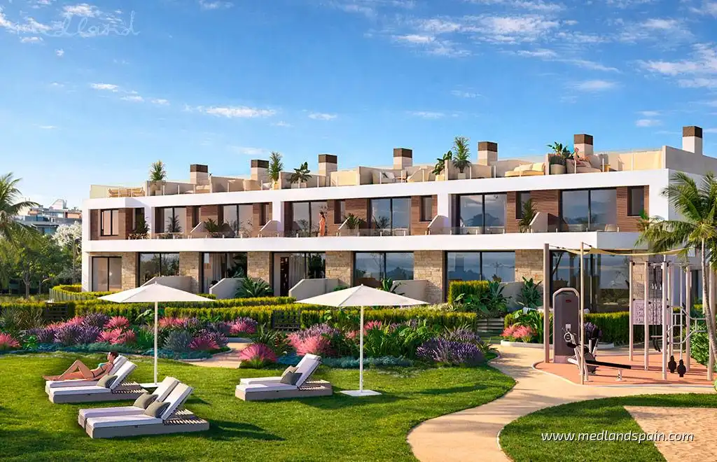 Terraza de Casa adosada en venta en El Campello con Aire acondicionado, Calefacción y Jardín privado