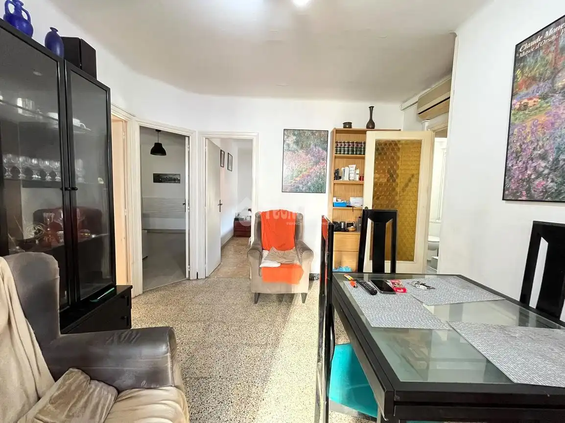 Sala de estar de Piso en venta en L'Hospitalet de Llobregat con Terraza