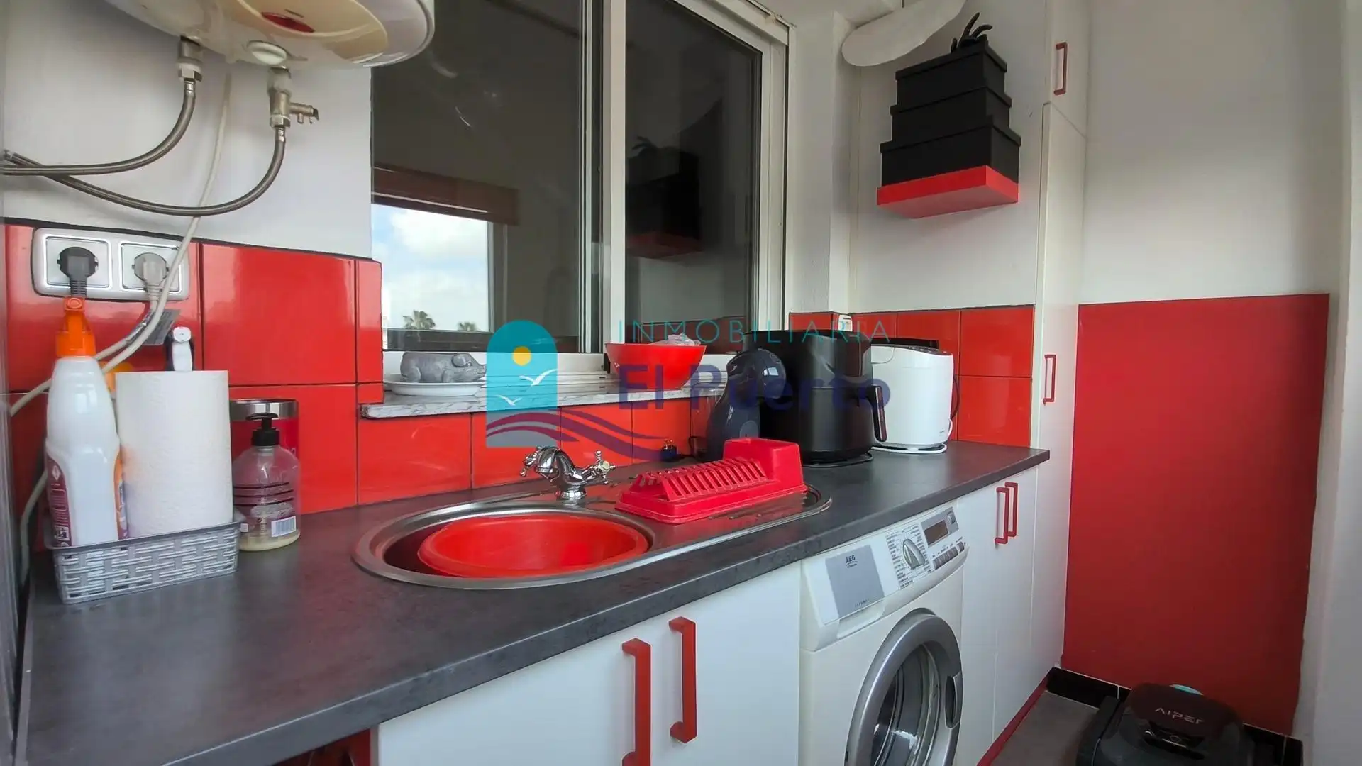 Cocina de Casa o chalet en venta en Mazarrón con Aire acondicionado, Calefacción y Terraza