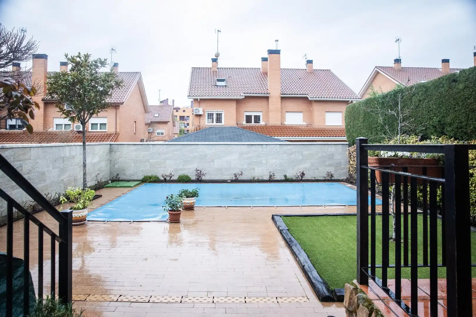 Terraza de Casa adosada en venta en Rivas-Vaciamadrid con Aire acondicionado, Calefacción y Jardín privado