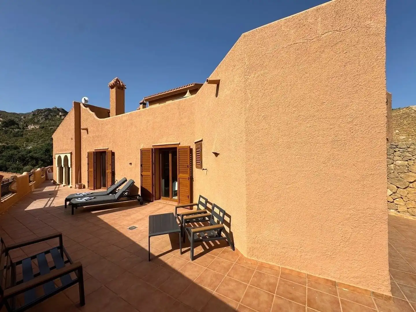 Terrasse von Einfamilien-Reihenhaus zum Verkauf in Turre mit Klimaanlage, Heizung und Terrasse