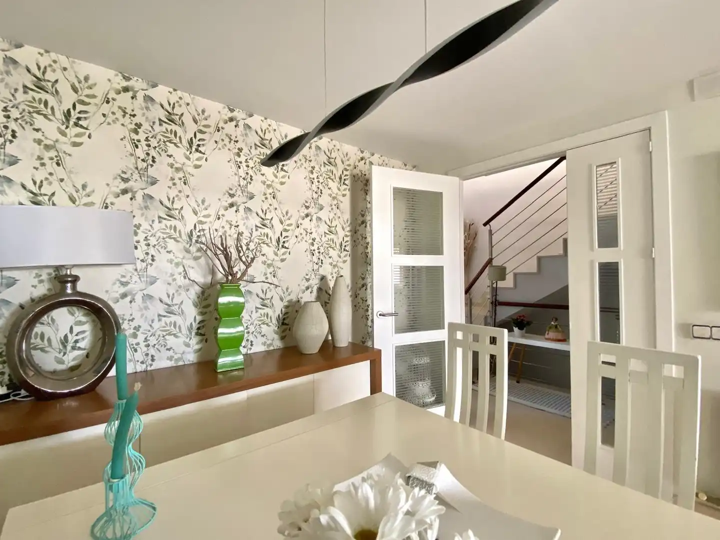Esszimmer von Einfamilien-Reihenhaus zum Verkauf in El Vendrell mit Klimaanlage, Heizung und Terrasse