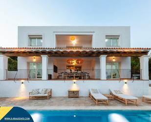 Exterior view of House or chalet for sale in Santa Eulària des Riu  with Air Conditioner, Heating and Private garden