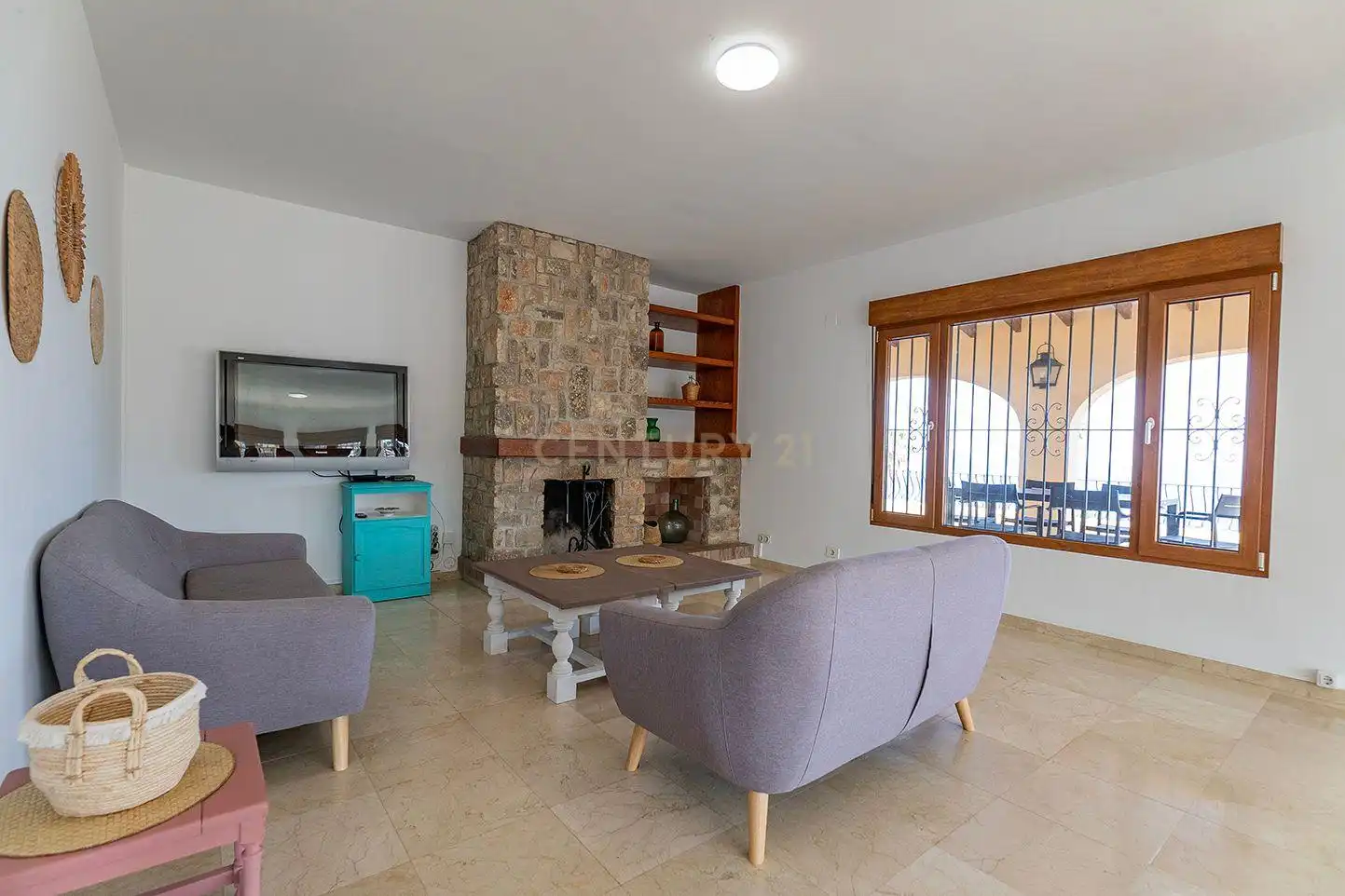 Living room of Houses for sale in Calpe / Calp  with Private garden, Storage room and Swimming Pool